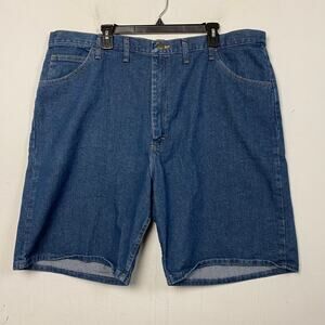Wrangler Classic Relaxed Fit Blue Denim Shorts Size 46